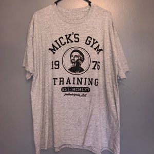 Mick’s gym shirt
